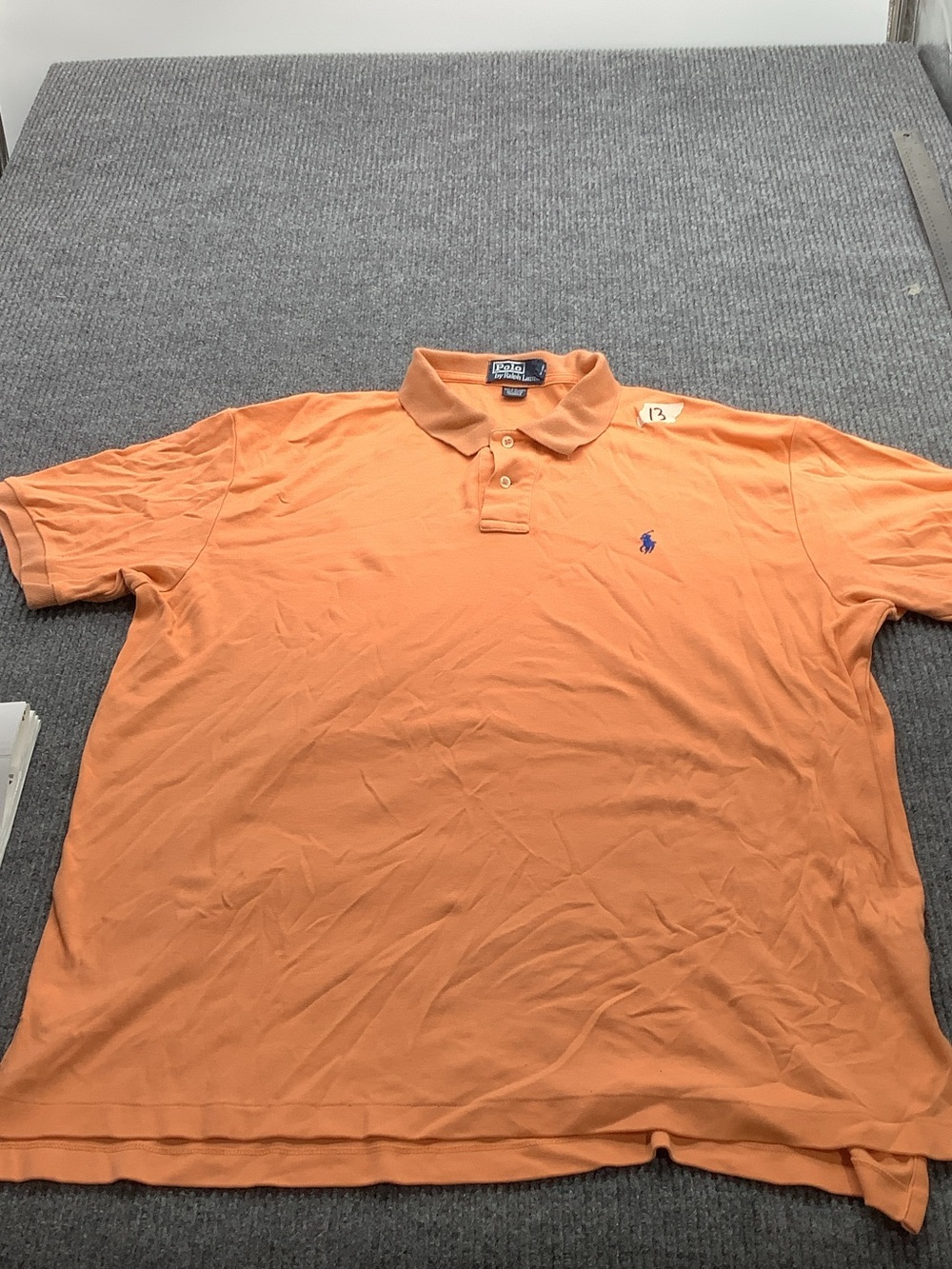 Polo by Ralph Lauren Orange Short-Sleeve Polo with Blue Pony